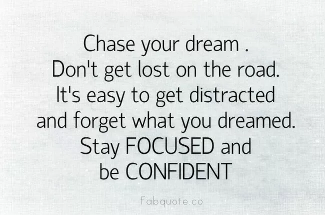 Focused and Confident