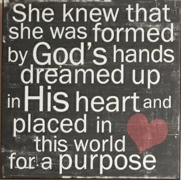 "Formed by God's hands"