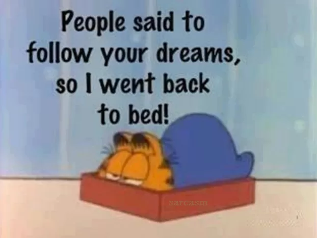 Funny "Follow your Dreams"