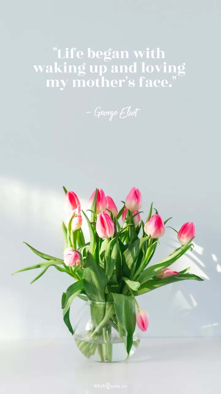 George Eliot "My mother's face"