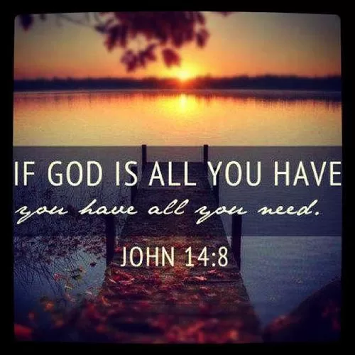 "God is all you need"