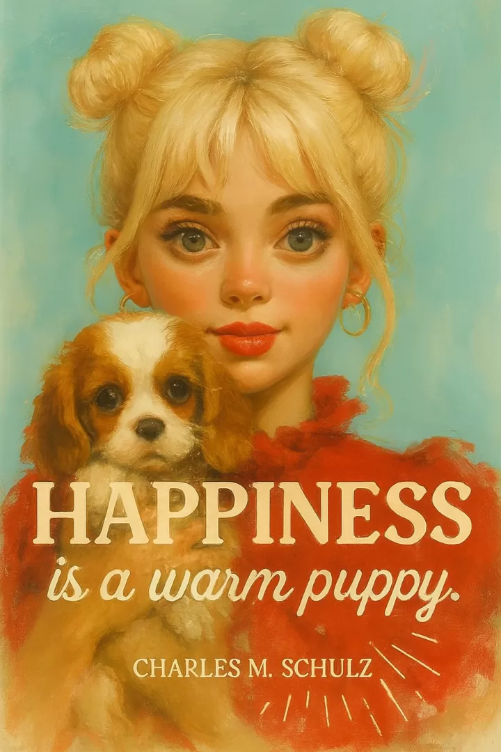 Happiness is a warm puppy