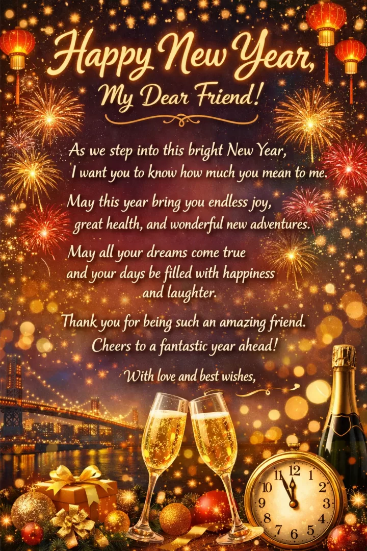 Happy New Year, My Dear Friend