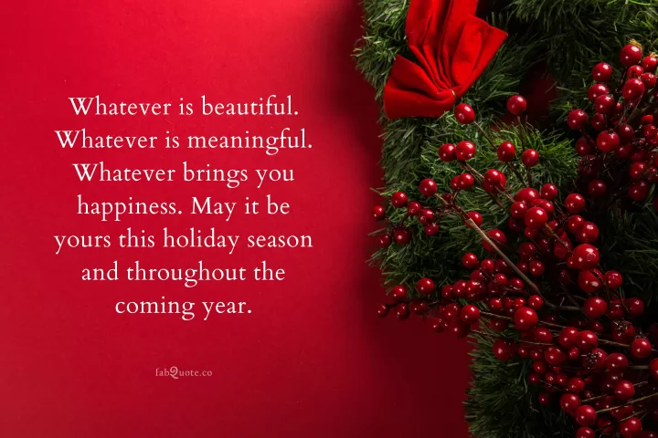 "Holiday Season Wishes"