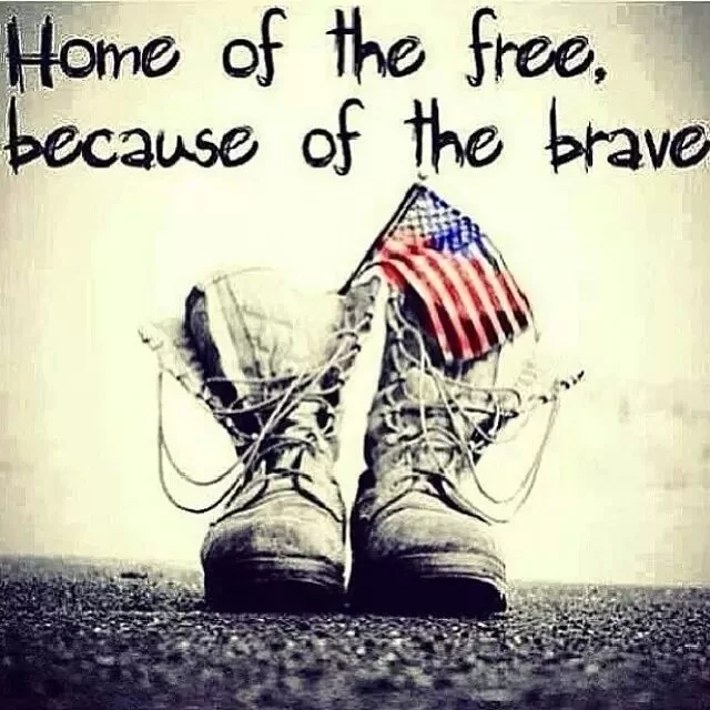 "Home of the free because of the brave"