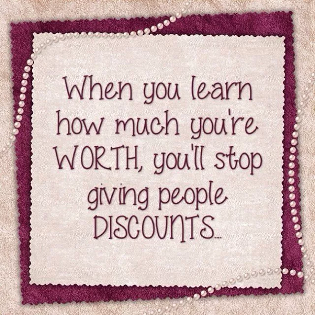 "How much you're worth"