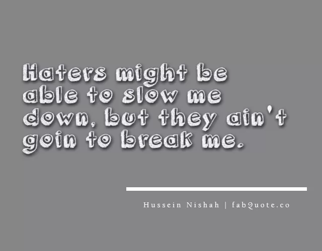 Hussein Nishah - Haters