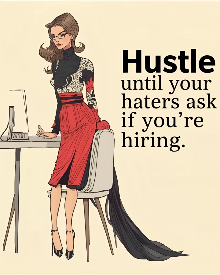 Hustle until your haters ask if you're hiring