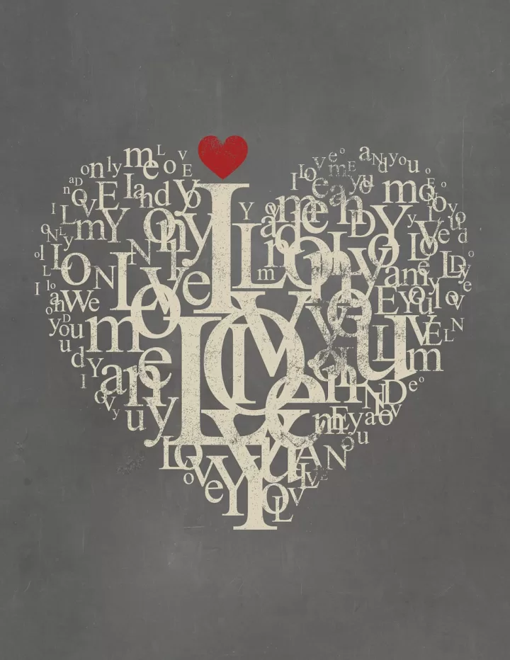 Creative I Love You Heart