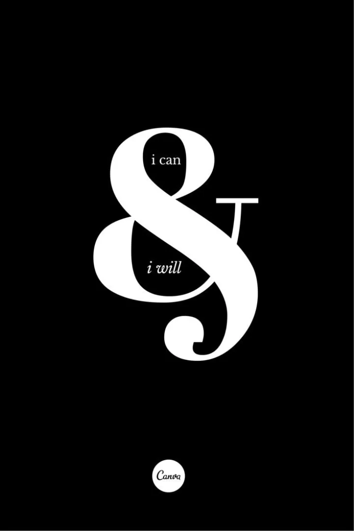 "I can and I will"