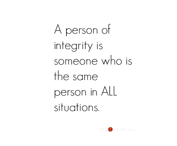 "Integrity"