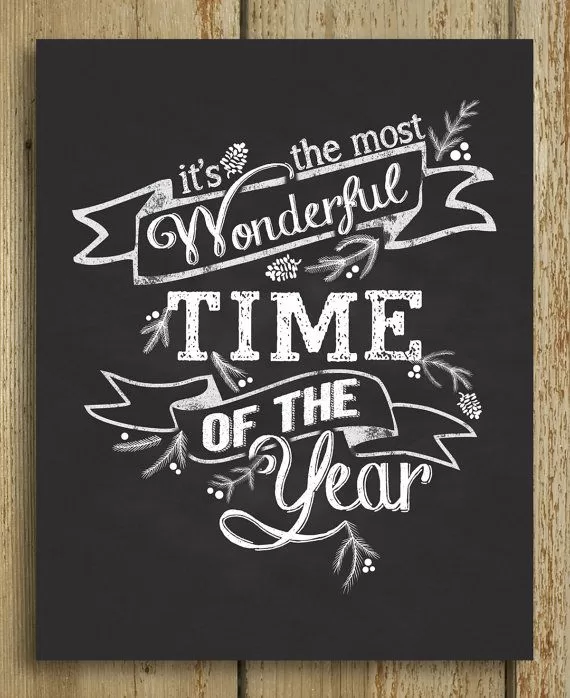 "It's the most wonderful time of the year"