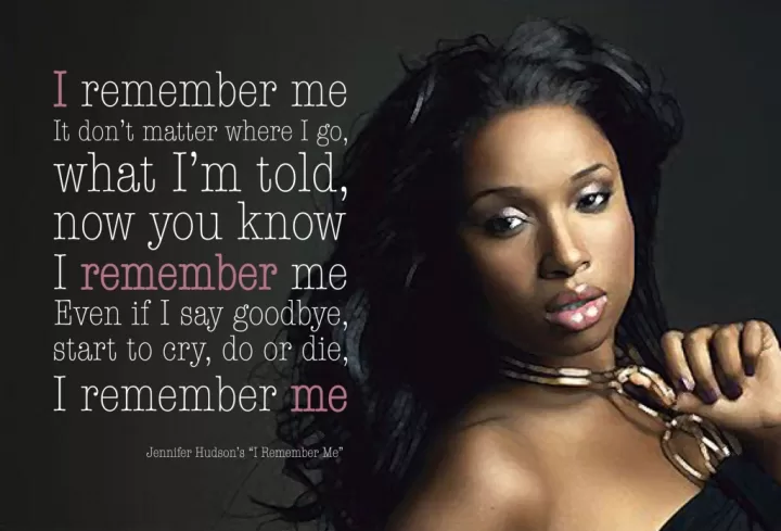 Jennifer Hudson - I remember Me