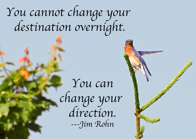 Jim Rohn - "You can change your direction"