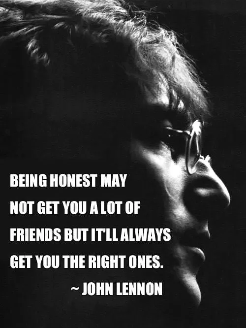 John Lennon "Being honest"