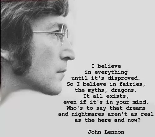 John Lenon - "I believe in everything"