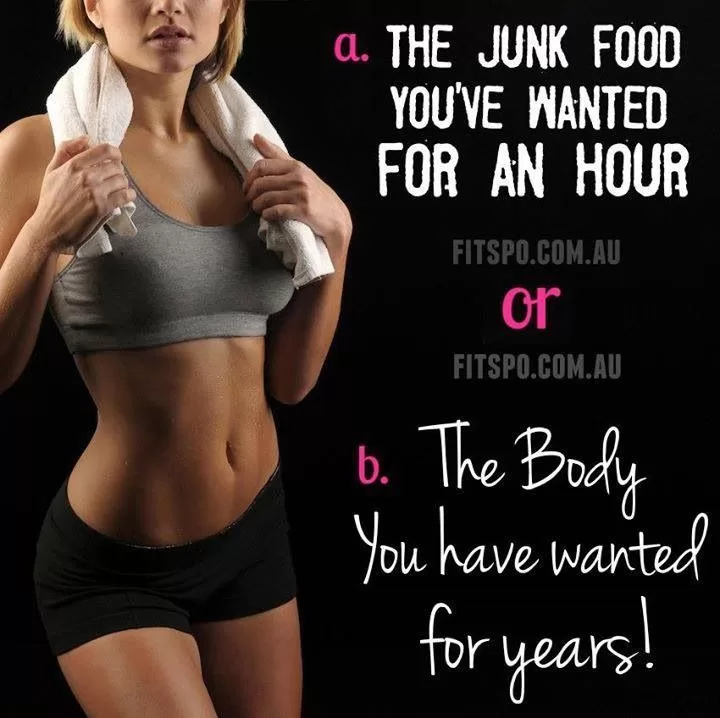 "Junk food or a Slim Body"