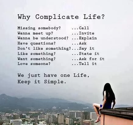 Keep it simple