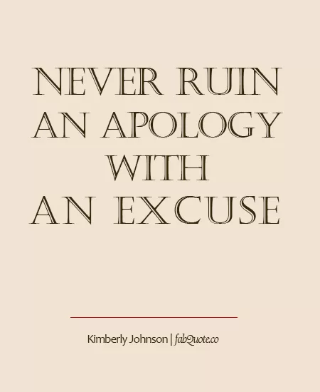 Kimberly Johnson - Apology