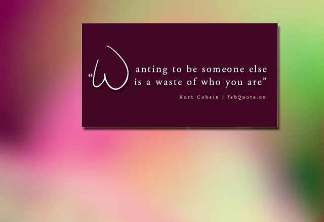 Kurt Cobain - Wanting to be someone else