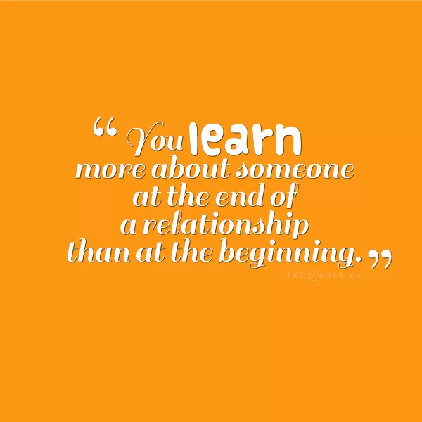 "Learn about someone"