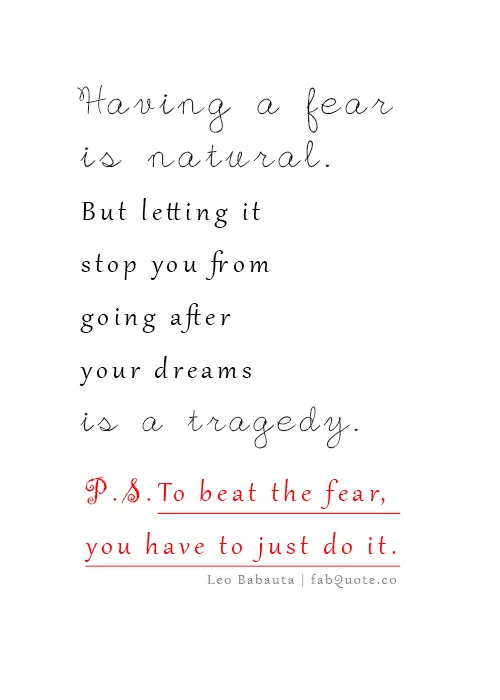 Leo Babauta - Fear