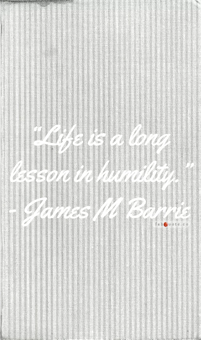 James M Barrie "Life"
