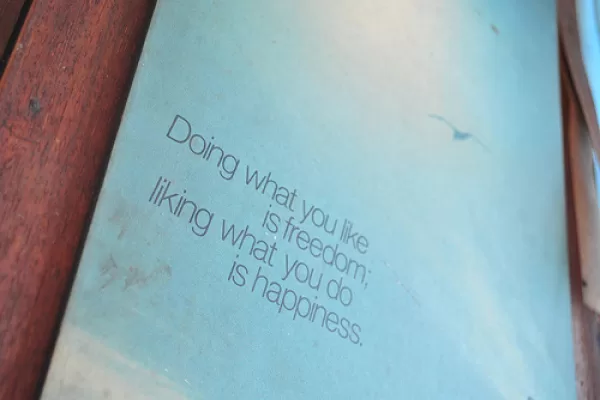 "Liking what you do"