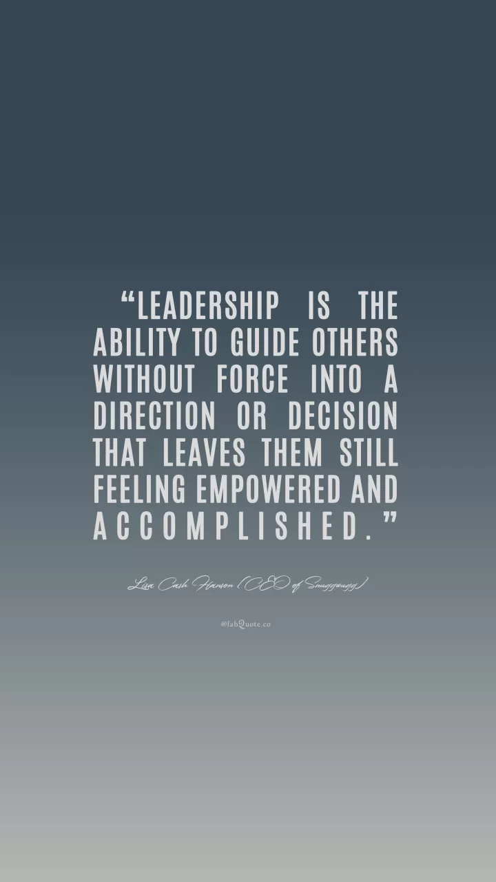 Lisa Cash Hanson "Leadership"