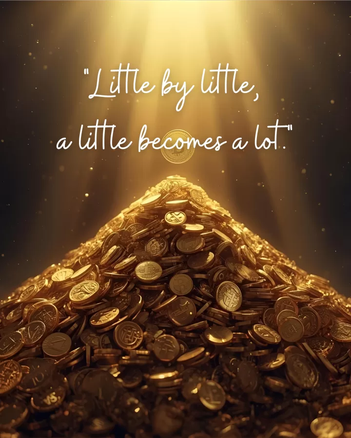 Little by little, a little goes a long way.