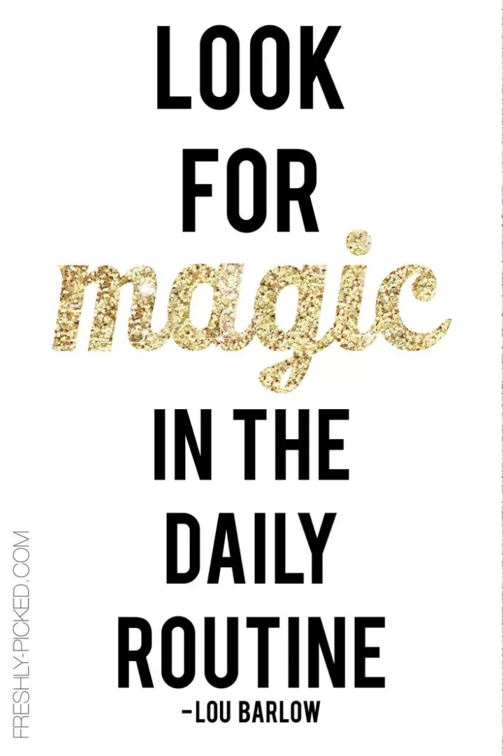 Lou Barlow "Look for magic in your daily routine"