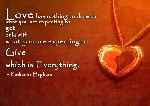 Katharine Hepburn - "Love"