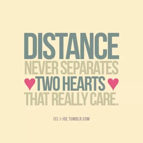 "Love at long distance"