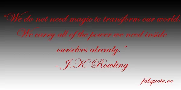 Magic to transform our world