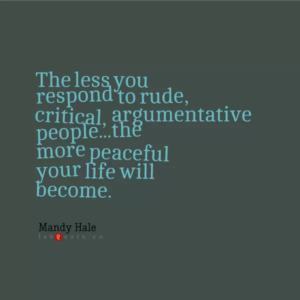 Mandy Hale "Critics and Arguments"