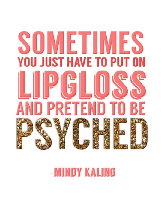 Mandy Kaling "Psyched"