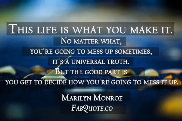 Marilyn Monroe - "This Life"