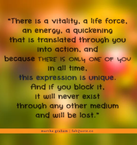 Martha Graham - There is only one of You