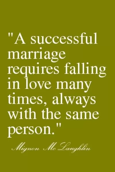 Mignon McLaughlin - "Successful Marriage"