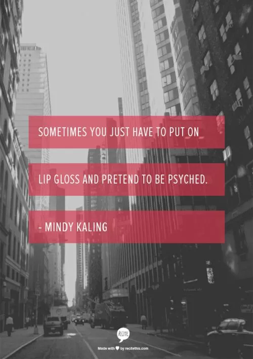 Mindy Kaling "Pretend"