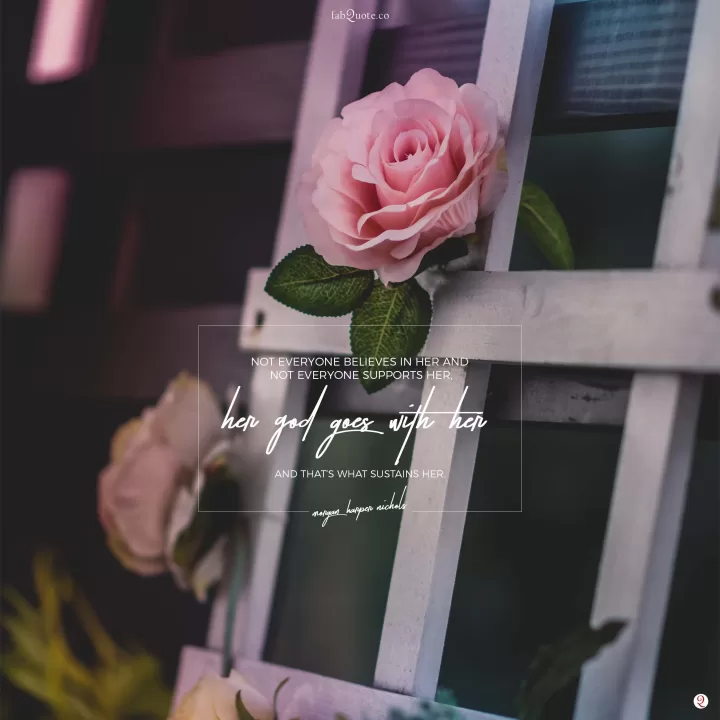 God is with Her Quote