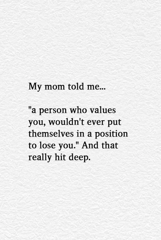 "My mom told me.."