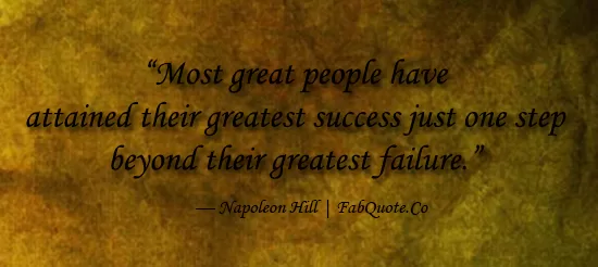 Napoleon Hill - "Greatest Success"