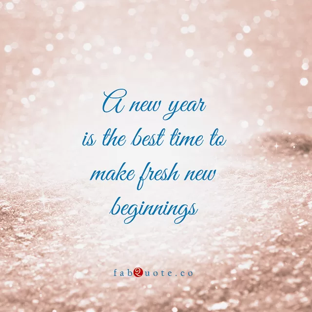 "New Year, New Beginnings"