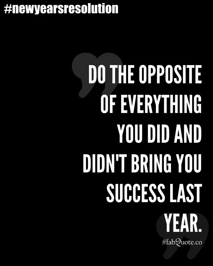 "New Year's Resolution"