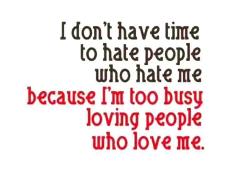 No time to hate