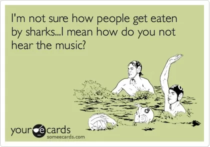 Not sure how many people get eaten by sharks