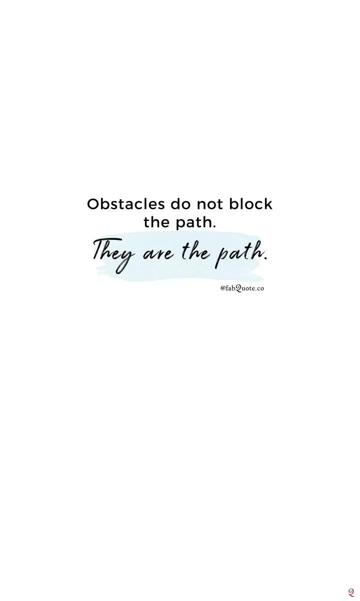 "Obstacles"