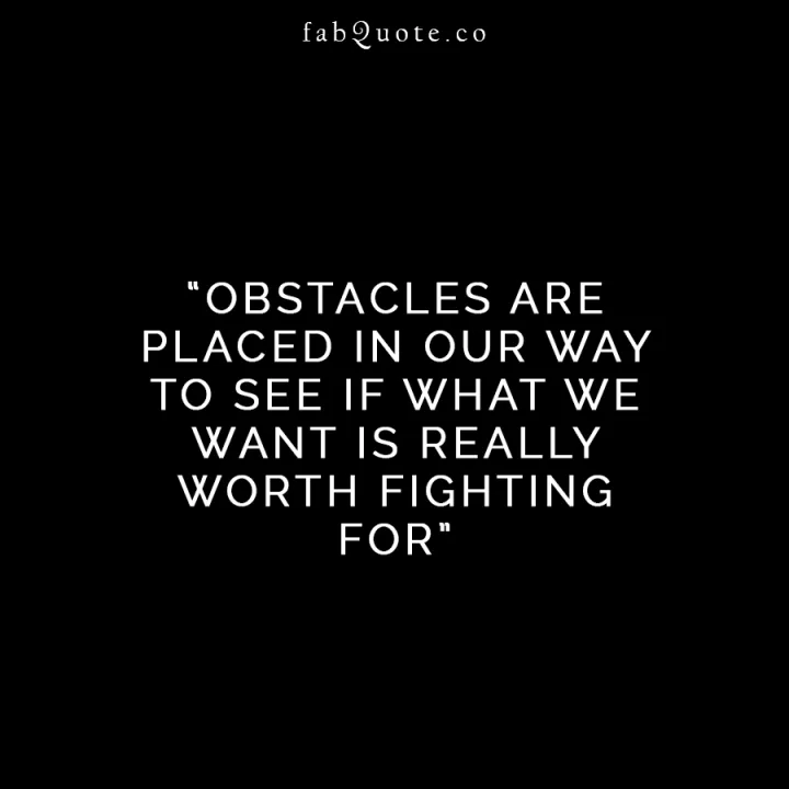 Obstacles Quote