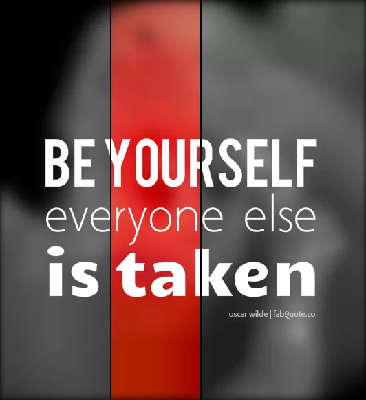 Oscar Wilde - Be Yourself